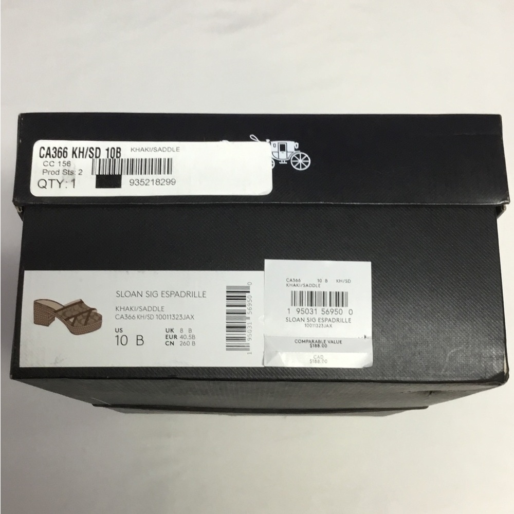 COACH Sloan Monogram Espadrille Slip - Picture 6 of 6